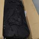 8PCS Trampoline Curved Pole and 14FT Trampoline Replacement Net, Universal Trampoline Enclosure Net with Replacement Pole, Plastic T Connector & Fiberglass Rods Fits 14" Round Frame with 8 Curved Pole