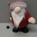 Christmas Gnome with Music, Singing Dancing Gnomes Decorations for Home, Winter Table Xmas Musical Holiday Gnome Gifts