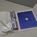 KETIPED Aluminium Router Table Insert Plate,Woodworking Benches Router Flip Plate W/Miter Gauge Guide Fence Sliding Brackets (Blue)