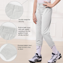 Stelle Girls' Softball Pants Youth Kids Baseball Pants Fastpitch Pants with Pockets, Easton Kids Pants Girls, Gray, M
