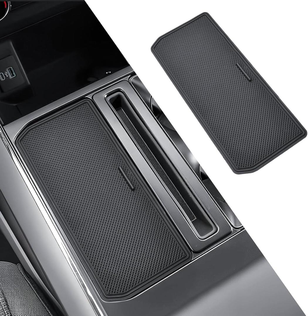 Center Console Organizer Hidden Storage Cover Compatible with Ford F-150 2021 2022 2023 2024 2025 2026 Accessories, 2021-2026 F150 Driver Side Pocket Insert Panel (Without Console Shifter)