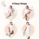 3-Pack Organic Baby Swaddle Sleep Sacks - Swaddles for Newborns, Infant 0-3 Months, Baby Girls, Boys, Soft & Snug Newborn Sleep Sack, Nursery Swaddling Blankets (Cosmo, OS)