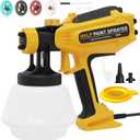 Paint Sprayer-700W HVLP Electric Spray Paint Gun with Adjustable Spray Width, 4 Nozzles & 3 Patterns, 40 Fl Oz Container, Easy to Clean, for House Painting, Furniture, Cabinets, Walls, Fence, Etc.