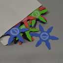 Chivao Ninja Foam Star Toys Small Throwing Foam Stars Throwing Toys Ninja Party Favors for Birthday Party Costume Accessory Halloween Cosplay, 4 Inch(24 Pcs,Blue, Red, Black, Green)