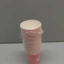 Disposable Paper Cups, 8 oz. Pink Paper Coffee Cups, Strong and Sturdy Coffee Disposable Cups for Party, Wedding, Thanksgiving Day, Christmas, Halloween Hot Cups, Pack of 20
