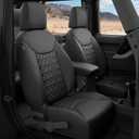 RIDEPOSH Custom Leather Seat Covers for Jeep Wrangler 4DR 2013-2017 JK