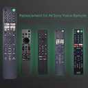 Voice Remote Replacement for Sony Smart TV Control:Comptible for 2019-2025 Sony Bravia OLED LED 4K 8K UHD,for Android Google TV with Shortcuts YouTube and Dinsey+ etc.