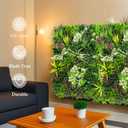 ODTORY Artificial Plant Wall Panels: 50"×120"(42 sqft) UV-Anti Faux Grass Wall Backdrop Boxwood Ivy Fence Privacy Screen Fake Greenery Leaf Hedge for Outdoor,Indoor,Garden,Backyard and Home Decor