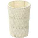 Coeusy Paper Rope Trash Can,2 Gallon Decorative Waste Basket for Bedroom,Living Room,Office,Nursery,Bathroom,Small Boho Decor Garbage Basket,Beige Round