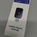 Wireless CarPlay Adapter for iPhone, Convert Wired to Wireless Apple CarPlay Adapter, Mini Size with Extension Cable USB & USB-C/Type-C, Stable Control & No Delay, Black