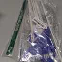 12Pack Small Blue Pennant Stick Flag Mini Triangle Blank DIY Graffiti Hand Held 5x8 Inch Flags with Solid Pole