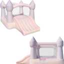 Bounceland Bouncy Castle Daydreamer Cotton Candy Bounce House, Pastel Bouncer with Slide, 12 ft L x 9 ft W x 7 ft H, UL Blower Included, Trendy Bouncer for Kids, Indoor and Outdoor Use