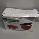 Silicone Liners for KitchenAid 5 Qt Tilt-Head Stand Mixer(Only), Odourless,Thicker, Cold/Heat-Resistant & Non-Stick, Easy Clean, Fits 5 Quart Mixing Bowl, Set of 3 with Lids (Red+White+Black)