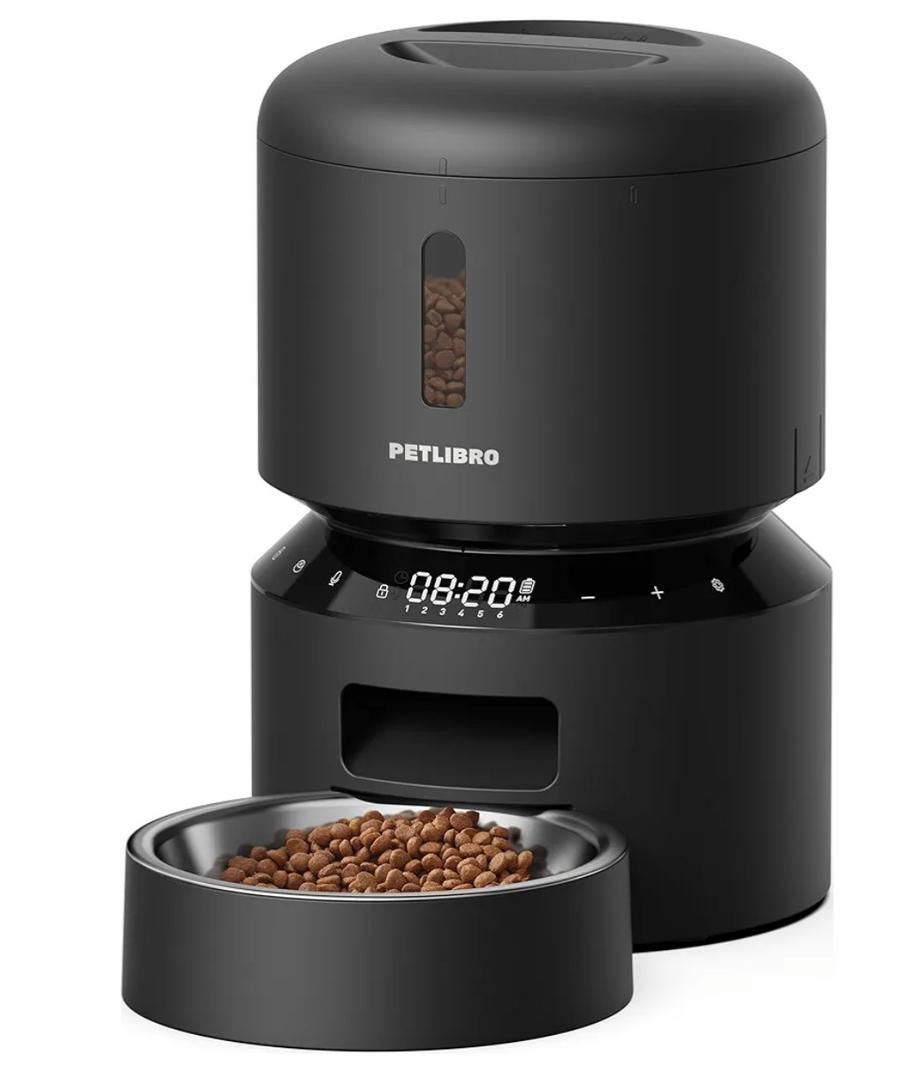 PETLIBRO Automatic Cat Feeder – 3L Programmable Pet Food Dispenser with Airtight Storage, Timed Portion Control, Voice Meal Call & Dual Power Supply, Clog-Free Healthy Feeding for Cats & Small Dogs
