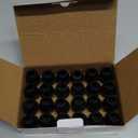 24 Pcs Small Chair Leg Floor Protectors, Chair Leg Protectors for Hardwood Floors, Silicone Chair Leg Caps Covers, Round Felt Furniture Pad Protect Floor from Scratches & Noise(Black, Fit 0.55"-0.75")