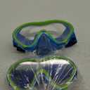 Aegend Kids Swim Goggles Snorkel Diving Mask for Kids Youth 3-15, Knitted Fabric Strap, Anti-Fog 180 Clear View (2 Pack-deep Blue & Light Blue)