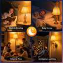 Neporal Amber Sleep Light Bulbs 1800K 60 Watt Equivalent, 99.96% Blue Blocking Soft Warm Light Bulbs A19, Amber Night Light E26 for Bedroom and Baby Nursery Light