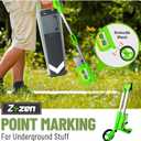 zozen Foldable Marking Paint Wand, with Carry Bag/Adjustable Line Widths, Used with Side-Push Inverted Marking Spray Paint, Industrial Paint Sticks for Sports Field, Parking Lot & Utility Marking