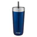 Contigo Luxe Stainless Steel Tumbler with Spill-Proof Lid and Straw | Insulated Travel Tumbler with No-Spill Straw, 18 oz, Monaco