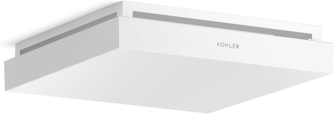 KOHLER Atmo Bathroom Exhaust Fan, Ceiling Vent for Bathroom, 13-7/8" X 13-7/8"