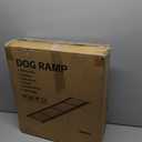 Dog Ramp for Car 71" L x 17" W, Foldable Pet Ramp for Large Dogs with Non-Slip Rug Surface, Portable Dog Car Ramp for SUV, Truck & Vehicle, Heavy-Duty Aluminum Pet Loading Ramp Supports 250 lbs