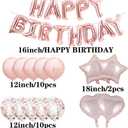 Sweet 11th Birthday Decorations Party Supplies,Rose Gold Number 11 Balloons,11th Foil Mylar Balloons Latex Balloon Decoration,Great 11th Birthday for Girls,Women,Men,Photo Props