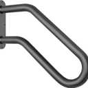 Handrails for Outdoor Steps, Heavy Duty Non-Slip Handrail, U-Shaped Safety Hand Rails, Wall-Mounted Rail for 1-3 Step Stairs, 19" Length Railings for Indoor and Outdoor