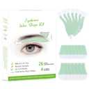 Eyebrow Wax Strips - 26 Strip Eyebrow & Upper Lip Hair Remover with 4 Soothing Wipes | Natural Beeswax Formula | Painless at Home Hair Removal for Women & Sensitive Skin | Lasts 6 Weeks