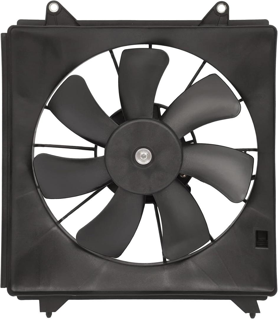 SCITOO 611460 A/C Condenser Engine Cooling Fan Assembly Replacement Fit for 2013-2017 for Honda for Accord