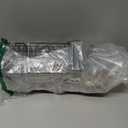 Shinowa Kitchen Dish Soap Dispenser Set, 14OZ Glass Bottle with Rustproof 304 Stainless Steel Sponge Holder and Instant Dry Tray, Hand and Dish Soap Dispenser Set for Kitchen Sink Organizer Decor (Black + Dark Grey + Transparent)