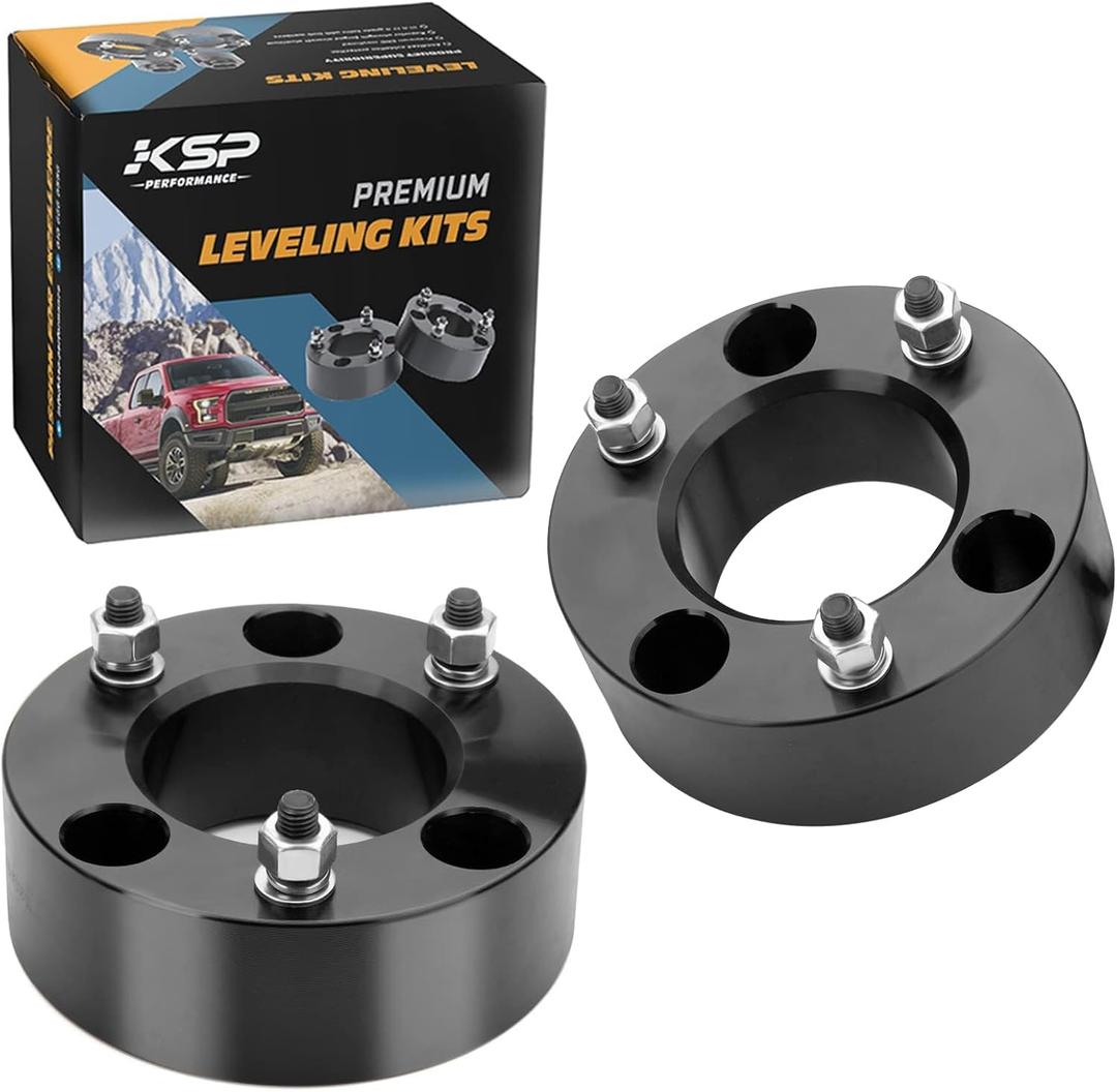 KSP 3in Level Lift Kits for F150 2004-2025,3" Front Leveling Lift Kits Compatible with Expedition 03-18,Mark LT 2005-2008, Aluminum Forged Strut Spacer Raise the Truck 3inch Package of 2