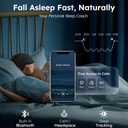 Luxury Bluetooth 5.4 Sleep Mask for Adults - Ice Fiber Cooling & HD Sound, 100% Light Blocking Adjustable Eye Cover for Travel & Side Sleepers - Soft Sleep Headphones with 10H Playtime