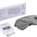 Electric Steam Heated Eye Mask, Cordless Heating Compress for Dry Eyes, Portable Warm Sleep Mask, Relieves Eye Fatigue