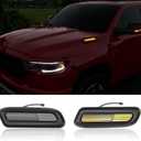 LED Hood Side Maker Light Compatible with 2019-2025 Dodge RAM 1500 Vent Scoop Light Hood Vent Lamp Replacement for 2019-2025 Dodge RAM 1500 Accessories