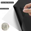 2 x Black HTV Heat Transfer Vinyl Roll - 12 x 10ft for T-Shirts & Apparel, Easy to Cut, Weed and Transfer, Ideal for Heat Transfer Designs!