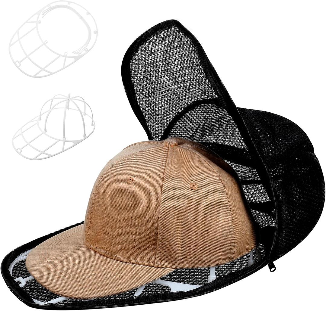 Wash Hat Baseball Hats Cleaner, Baseball Cap Cleaner, Mesh Caps Washing Cage for Keep Your Caps In Shape While Wash and Drying, Black