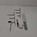 Over The Door Towel Rack, 304 Stainless Steel Towel Rack with 2 Hooks, 3 Tier Towel Bar for Hanging Towels, Over Door Towel Storage Holder for Bathroom
