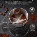 SHARDOR Quiet Coffee Grinder Electric, 70g Removable Bowl Spice Grinder for Coffee Beans, Seeds and Grains, Super Silent Grinding Mill with 60dB Low Noise, 2.5oz Capacity, Black