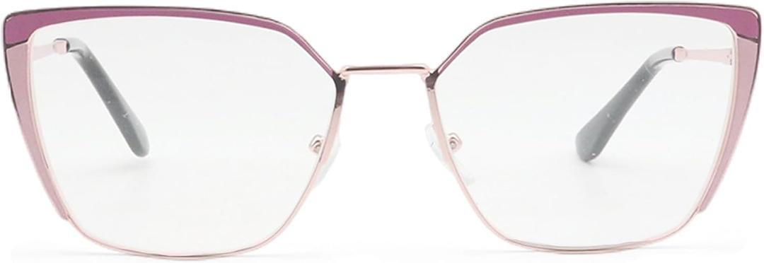 Oversized Metal Frame Reading Glasses for Women,Fashion Cat Eye Ladies Readers, Magnification Strength: 2.5 x