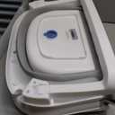 Baby Bathtub, Collapsible Newborn Bathtub for Infant to Toddler 0-24 Months with Soft Cushion and Thermometer,Portable Travel Newborn Tub with No-Slip Feet, Baby Shower Gifts,Grey