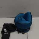 SNUGL Travel Pillow Memory Foam Pillows - Neck Pillow for Airplane with Carry Bag & Clip Neck Support Pillows for Pain Relief - Airplane Travel Essentials (Adult Small - Teal)