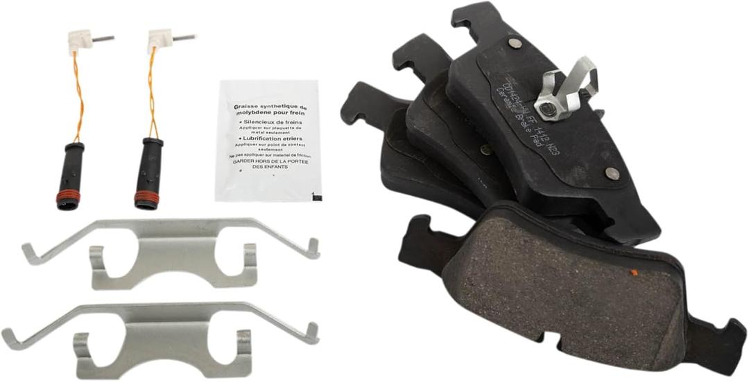 TRQ Front Ceramic Brake Pads Compatible with 2008-2017 Mercedes-Benz