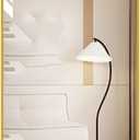 FLIPP Oval Special-Shaped Full-Body Mirror, Aluminum Frame Dressing Mirror, Household Wall-Mounted Cloakroom Fitting Mirror(Gold)