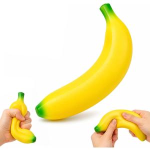 Bannana Squishy Toy,Banana Squishy,Banana Stress Toys,Lightweight Squeeze Toys Stress Relief Toys for Adults Party Favors Birthday Gift