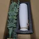 Vase with Greenery, 20pcs Artificial EucalyptusStems in White Vase, Boho Home Decor Plant, 19" Decorative Fake Plants for Home Farmhouse Mantle Centerpiece Decor