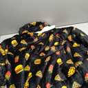 Wearable Blanket Hoodie for Kids Oversized Sherpa Blanket Hoodie for Kids Boys Girls Teens 6-13YR,Hamburger Pizza