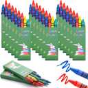 72 Pcs Easter Crayons Bulk Pastel Crayons for Basket Stuffers Gifts Coloring Drawing Friends Non-toxic Art Pastel Crayon Gifts Craft DIY Art Supplies(18 Boxes,Easter)