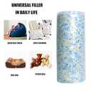 BOXIN 30lbs Shredded Memory Foam Filling for Bean Bag Filler, Soft and Convenient Pillow Stuffing Foam for Couch Cushion, Dog Bed, Chair, Arts & Crafts, Added Gel Particles (White)