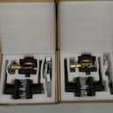 Exterior Door Lock Set, Combo Lock-Heavy Duty Black Door Handle and Single Cylinder Deadbolt Lock, Keyed Alike Door Locks for Front Door(Matte Black, 2Pack Set)