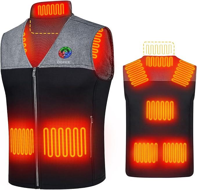 DOACE Heated Vest for Men & Women, Smart heated Jacket, Battery Not Included
 2 XL